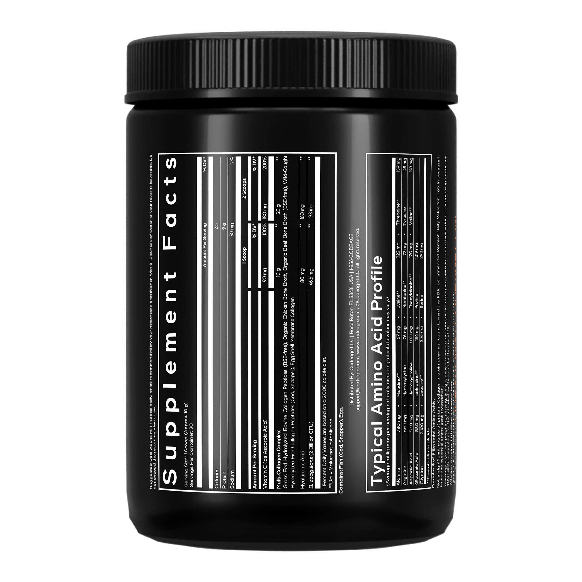 Multi Collagen Black Edition with Probiotics - 10.58 oz. (30 Servings)